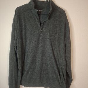 bcg Men's Gray Quarter-Zip Sweater size XL